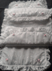 De Luxe White Broderie Anglais Bedding Set to fit the Silver Cross Twin Dolls Pram